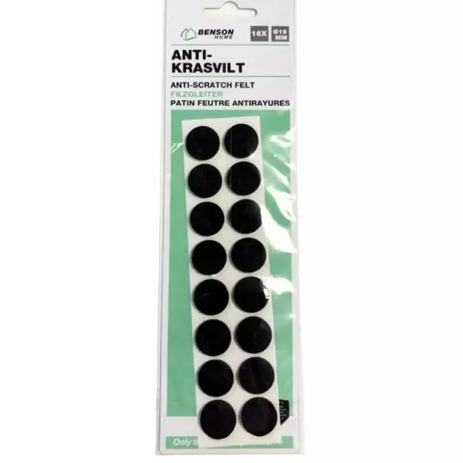 Benson Antikrasvilt - zelfklevend - 16x - 1.9 cm - bruin