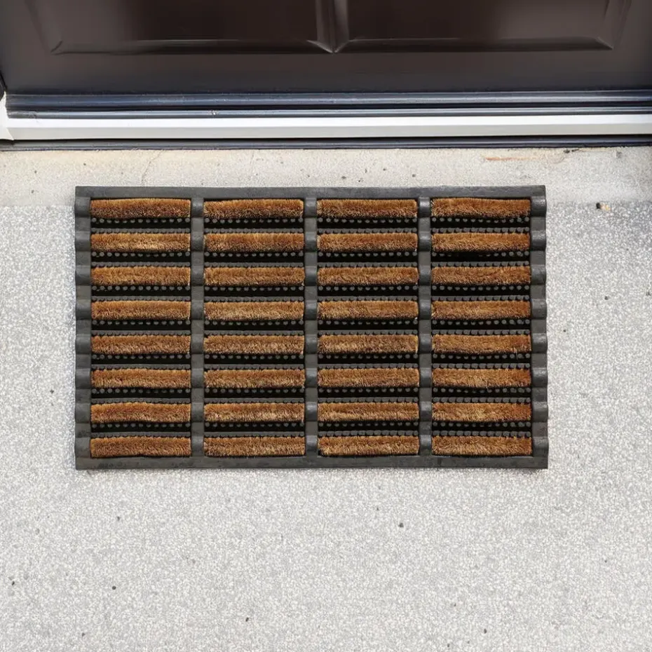 Benson Deurmat - rubber met kokos borstels - 40 x 60 cm - buiten