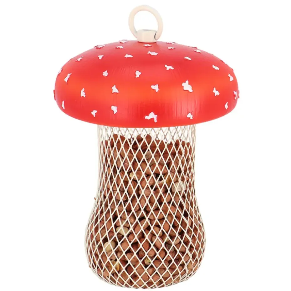 Best for Birds Voedersilo noten Fungi - PVC/ijzer - 13 x 18 cm