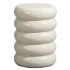 Bijzettafel Barbella - beige - 45xØ33 cm