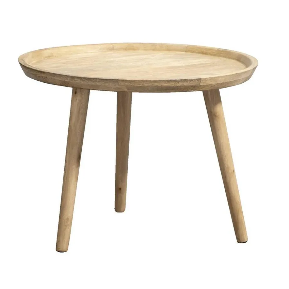 Bijzettafel Basel - naturel - 40xØ55 cm