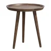 Bijzettafel Basel - walnoot - 48xØ45 cm