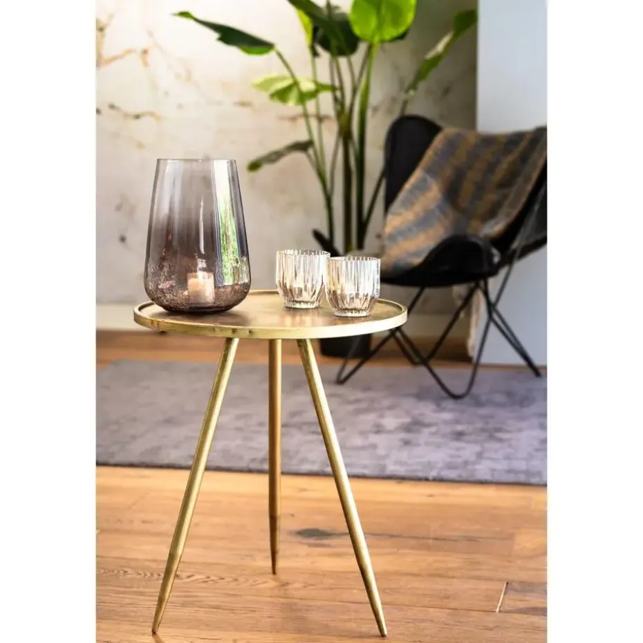 Bijzettafel Envira - Antiek Goud - Ø39,5cm