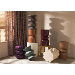 Bijzettafel Ibiza - taupe - 44xØ38 cm