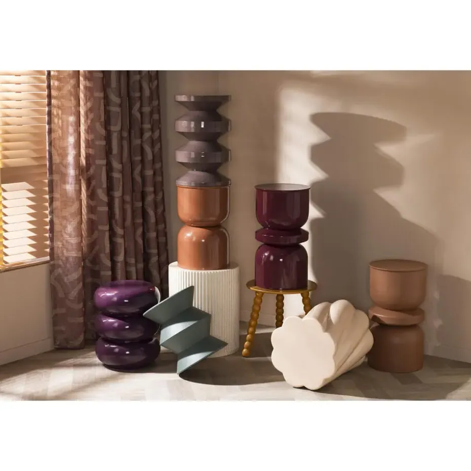 Bijzettafel Ibiza - taupe - 44xØ38 cm