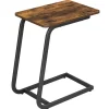 Bijzettafel met Vintage Look - 50x62x35 cm - Zwart en Bruin