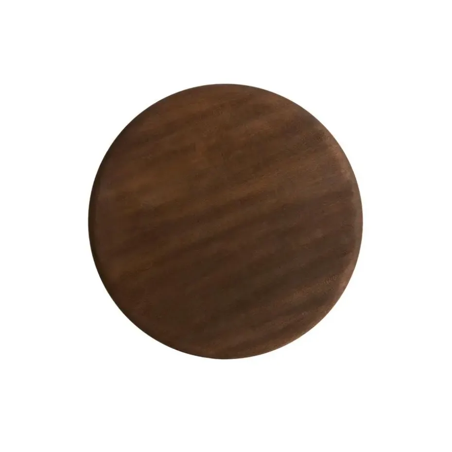 Bijzettafel Veglio - Donkerbruin - Ø35cm