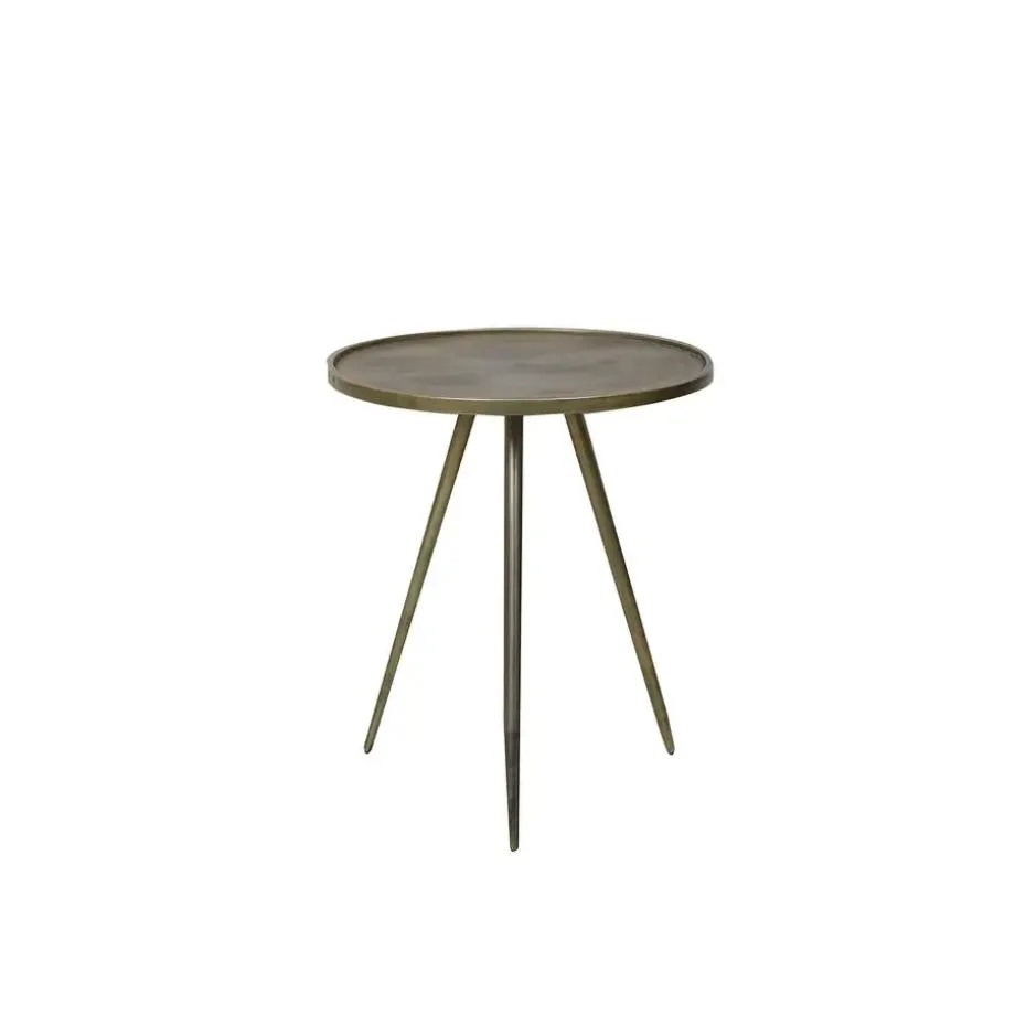 Bijzettafel Ø51x60 cm ENVIRA antiek goud