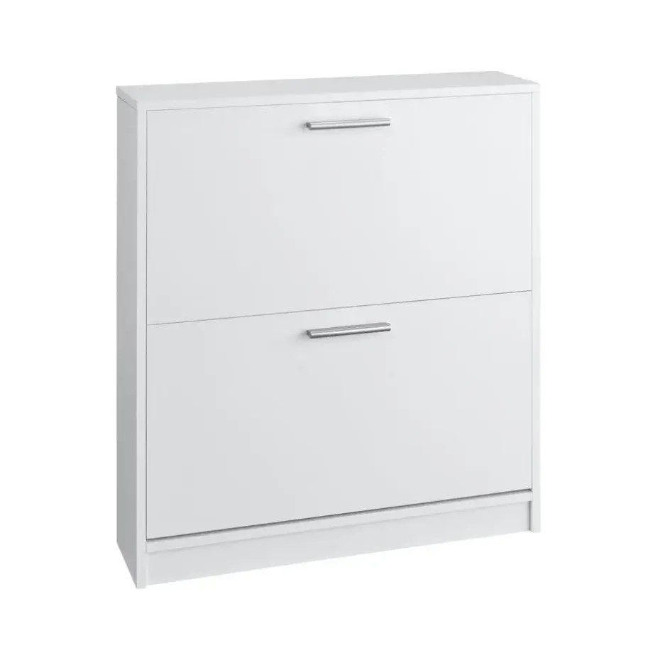 Bill - Schoenenkast met 2 kleppen in wit