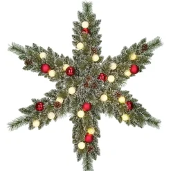 Black Box Trees Kaprun Kerstkrans Ster met Verlichting - Ø90 cm