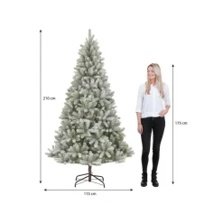Black Box Trees Nagoya Kunstkerstboom - H210 x Ø115 cm - Groen Frosted