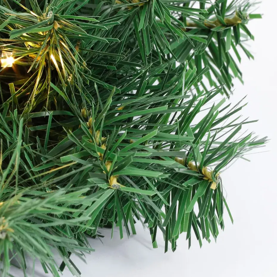 Black Box Trees Norton Kerstkrans met LED Ø60 cm Groen
