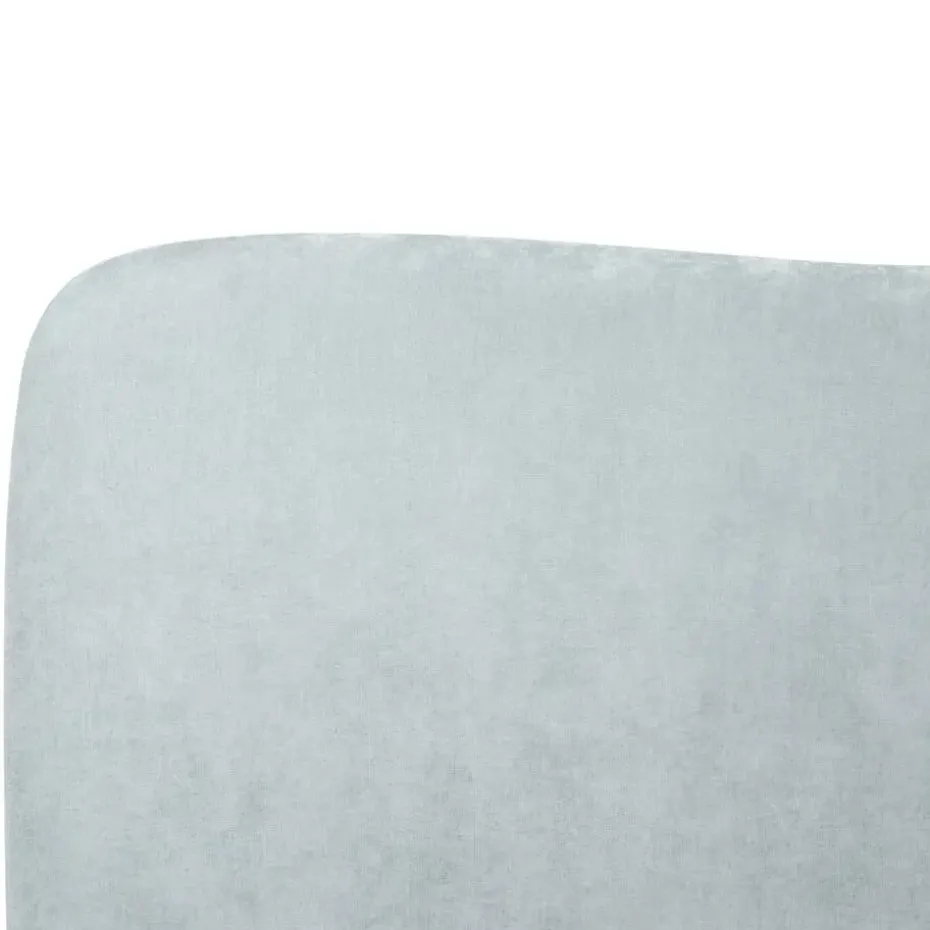 BLAGNAC - Tweepersoonsbed - Lichtblauw - 140 x 200 cm - Stof