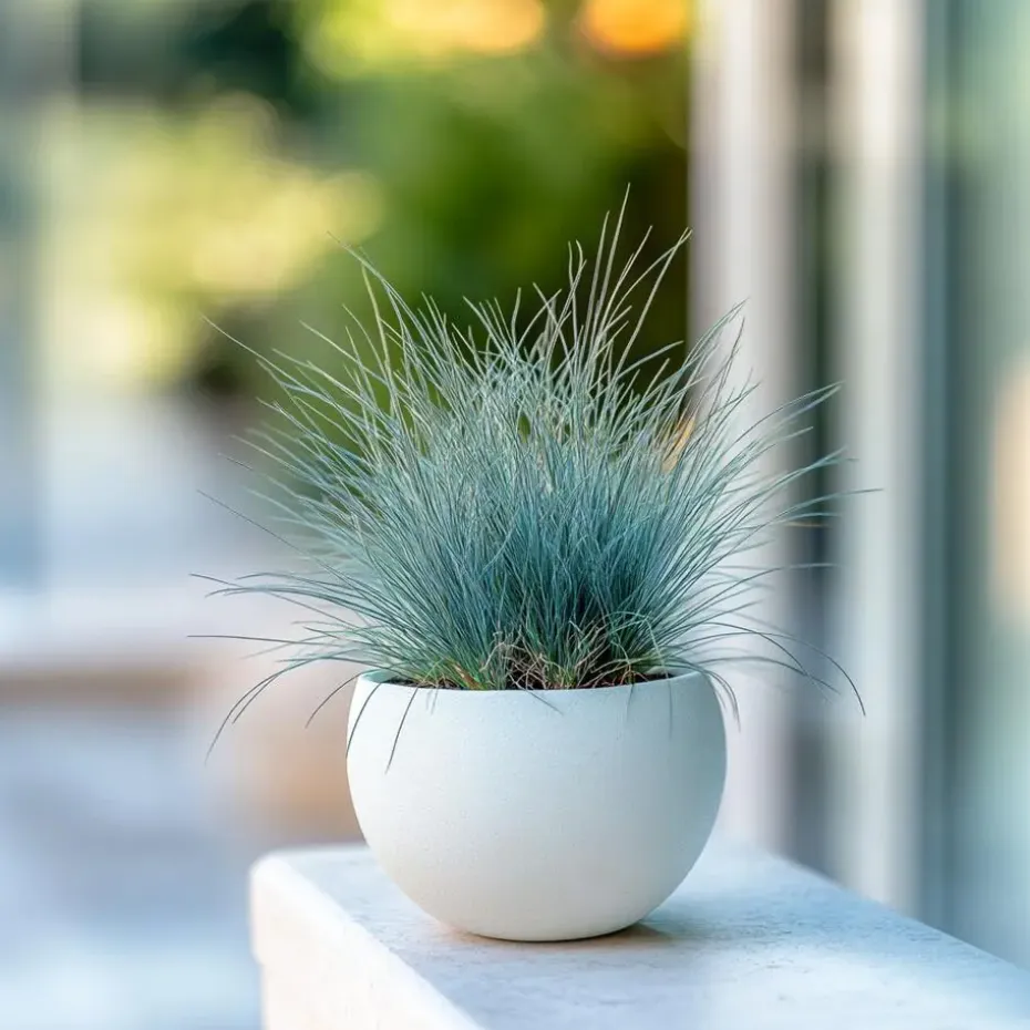 Blauw schapegras - Set van 18 - Festuca 'Elijah Blue' - Hoogte 10-15cm - ⌀9cm