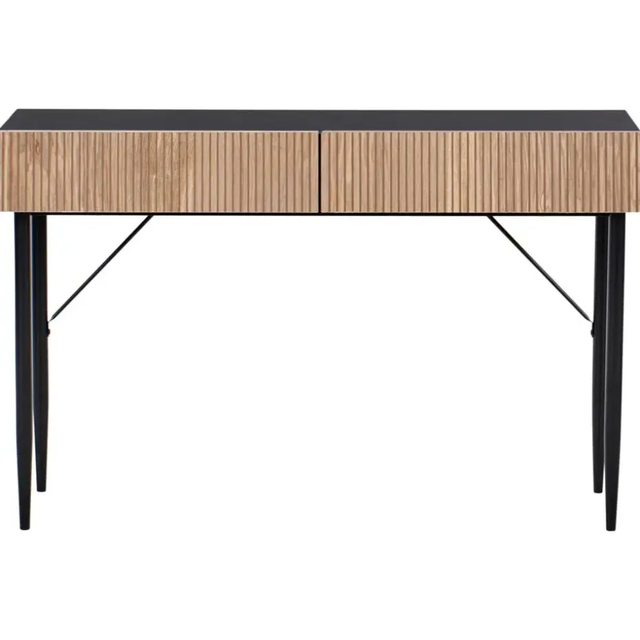BLYTHE - Consoletafel - Zwart/Bruin - MDF