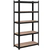Bobbel Garden- Stellingkast - 5 planken - 180 x 90 x 40 cm - Zwart
