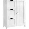 Bobbel Home - Badkamermeubel - Badkamerkast - 3 Lades - 1 Deur - Hout - Wit