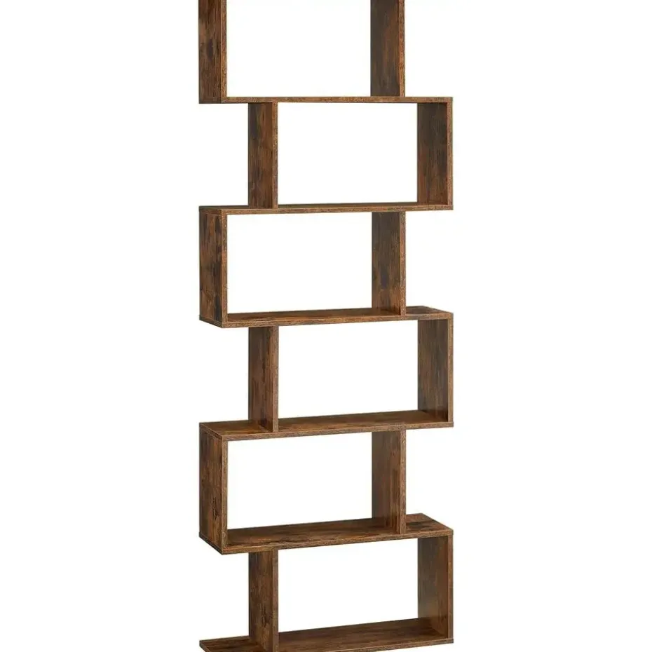 Bobbel Home - Boekenkast - Kubus - 6 Compartimenten - Bruin