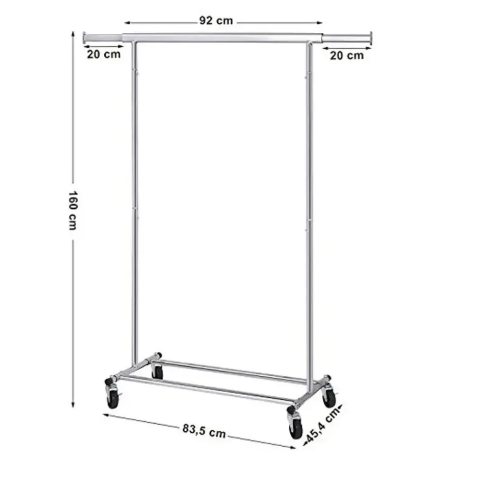 Bobbel Home - Kledingrek Met Uitschuifbare Kledingstang