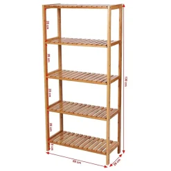 Bobbel Home - Opbergrek- Bamboe - 5 Planken
