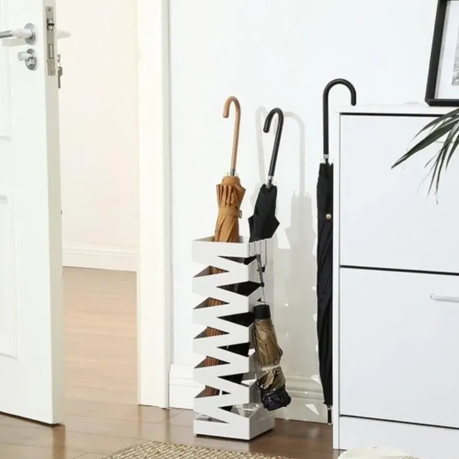 Bobbel Home - parapluhouder, metaal, vierkant, 4 haken