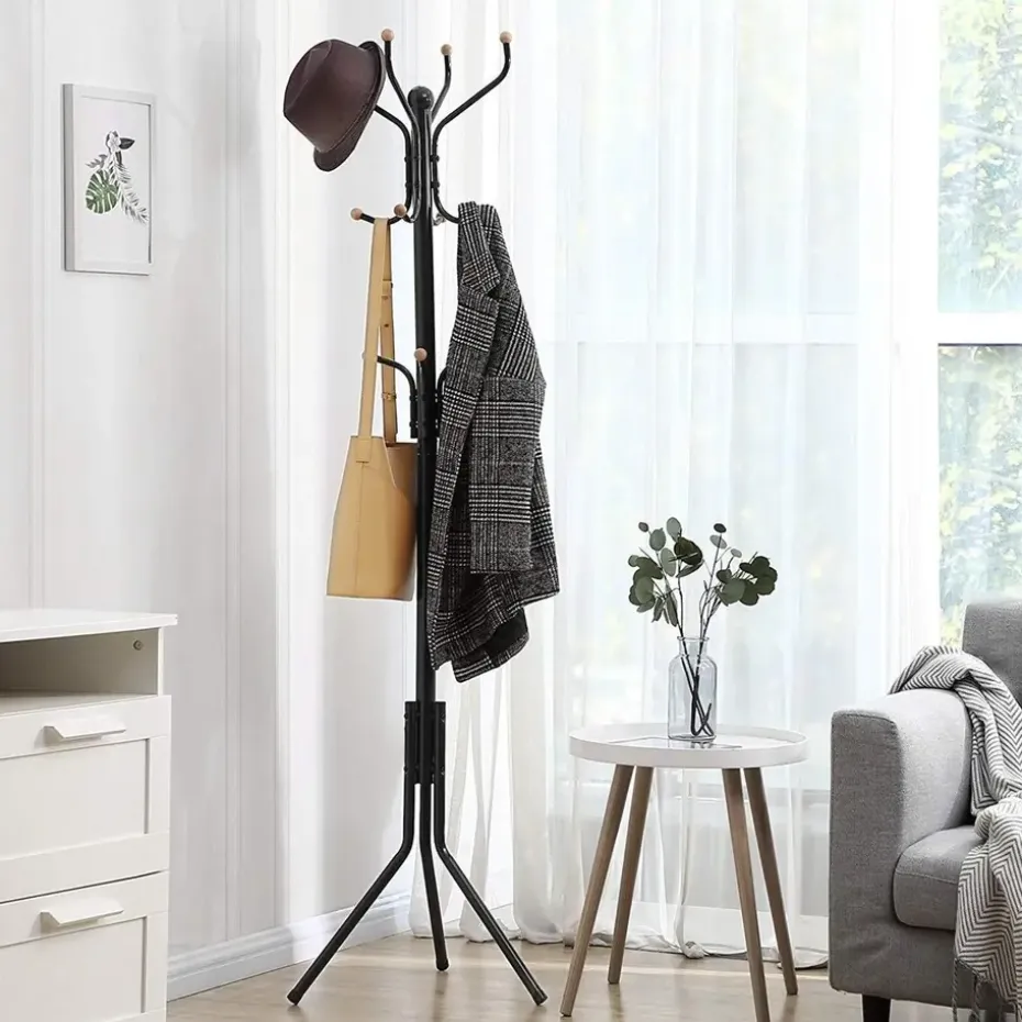 Boekenkast - Opbergrek Met 6 Planken - Open Planken - Vintage - Bruin/Zwart