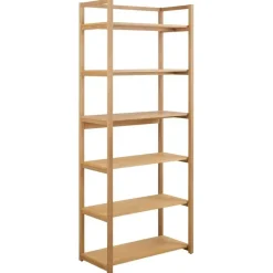 Boekenkast Naturel - 80x40x199,2cm - Mista