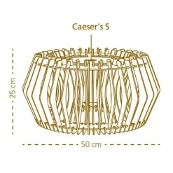 Bomerango Caeser S houten lampenkap small - Ø 43 cm