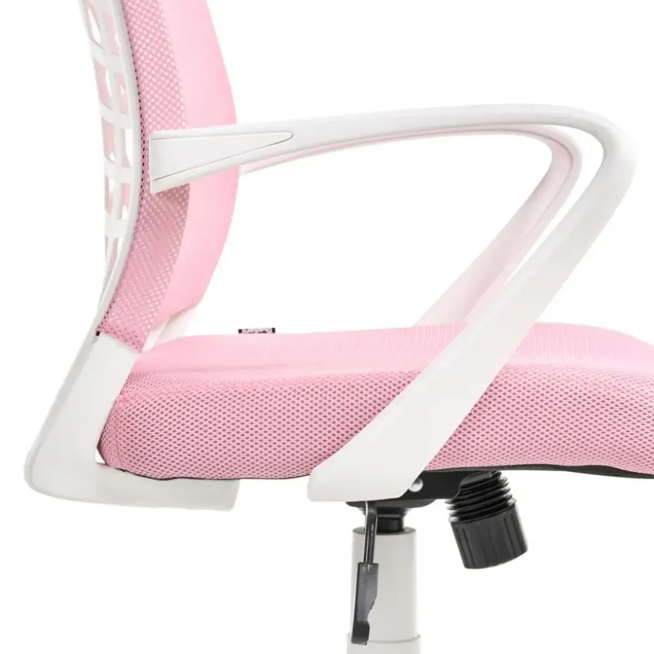 BONNY - Bureaustoel - Roze - Polyester