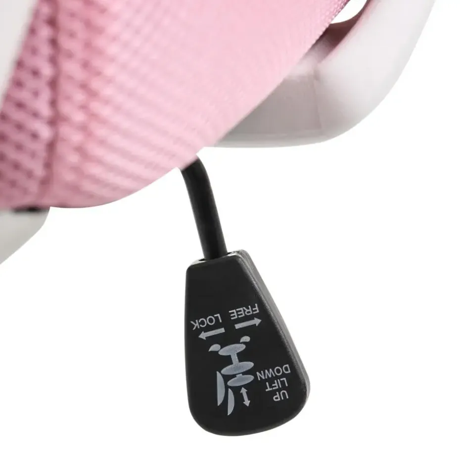 BONNY - Bureaustoel - Roze - Polyester
