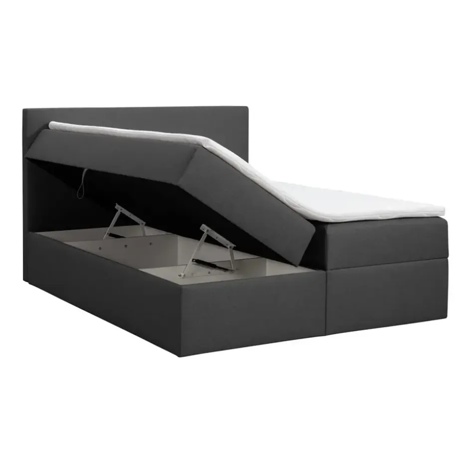 Boxcombinatie met opbergruimte Orebro 6-delig - antraciet - 160x200 cm