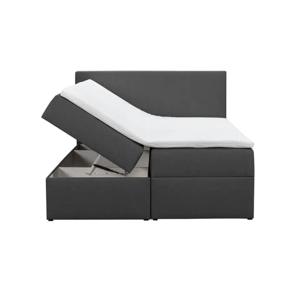 Boxcombinatie met opbergruimte Orebro 6-delig - antraciet - 140x200 cm