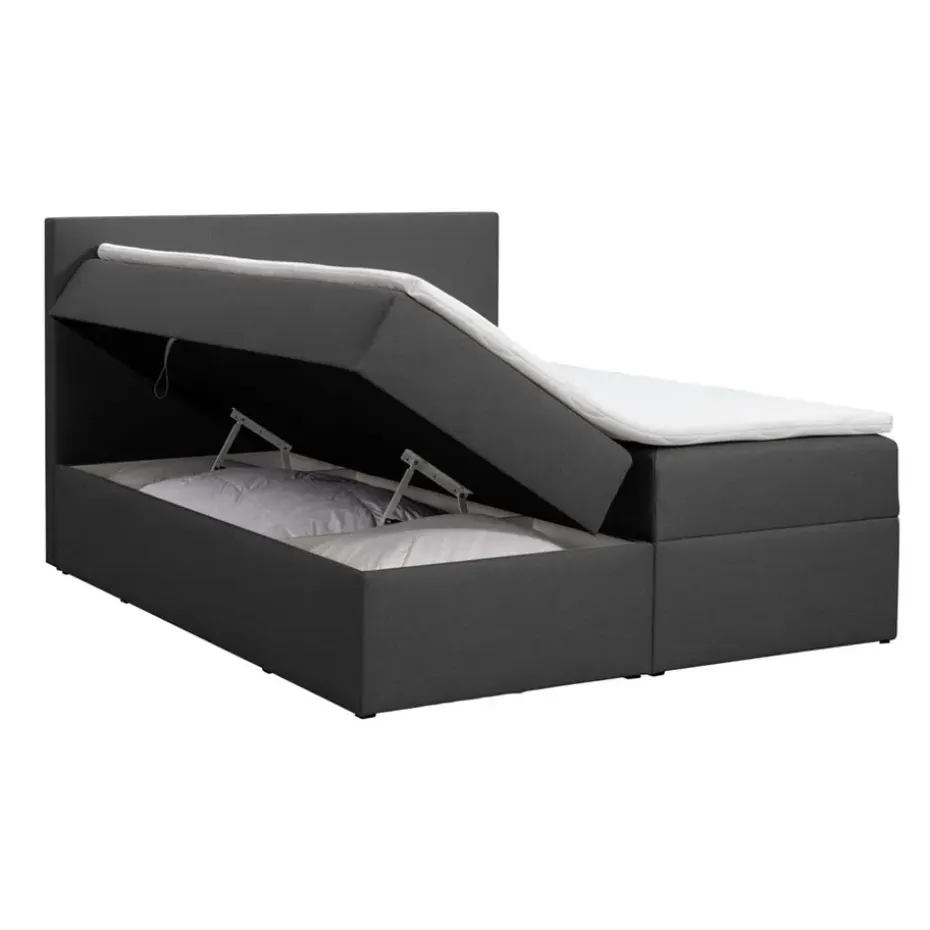 Boxcombinatie met opbergruimte Orebro 6-delig - antraciet - 140x200 cm