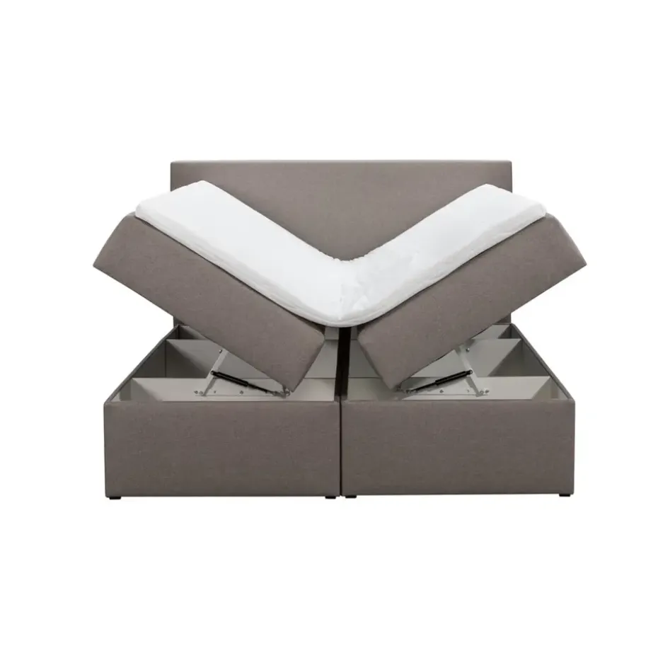 Boxcombinatie met opbergruimte Orebro 6-delig - taupe - 160x200 cm