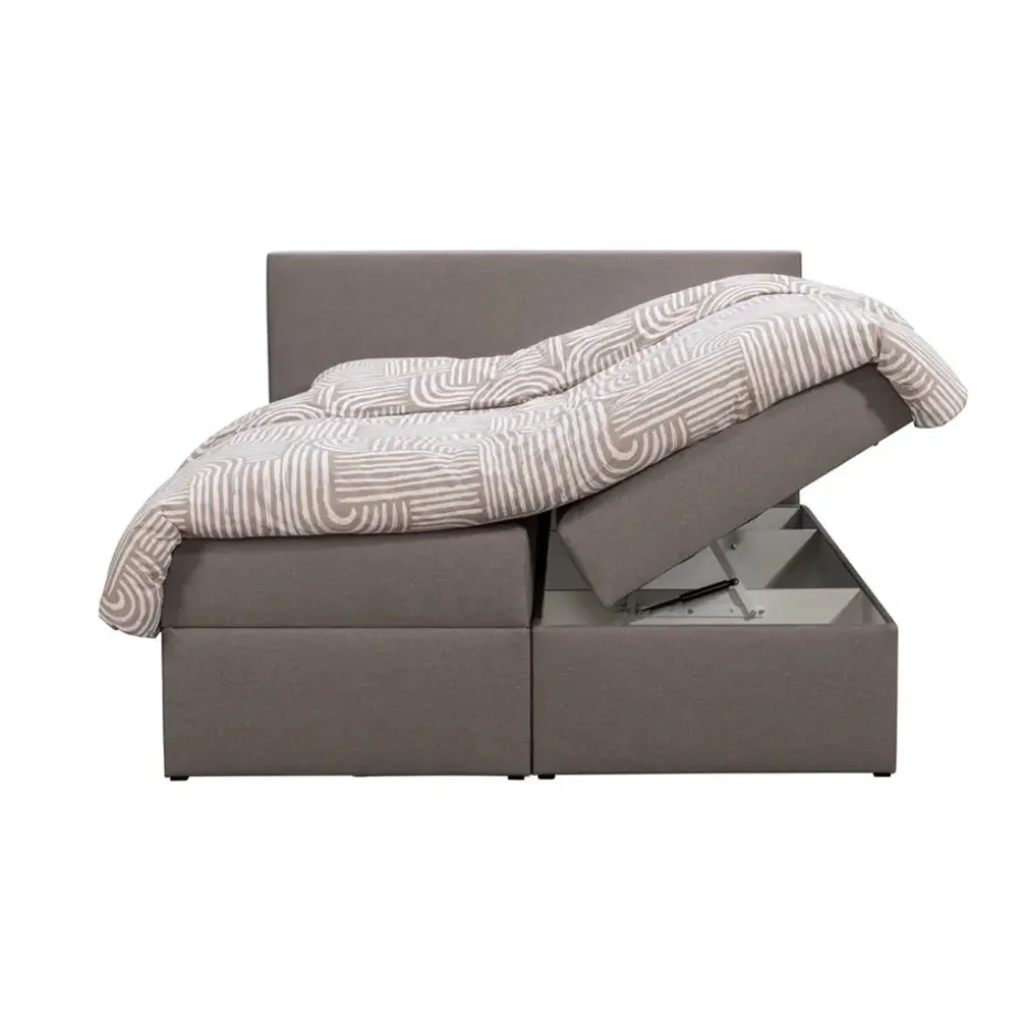 Boxcombinatie met opbergruimte Orebro 6-delig - taupe - 140x200 cm