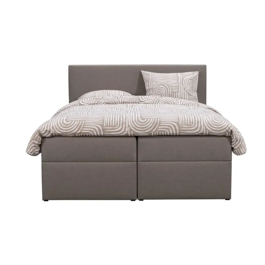Boxcombinatie met opbergruimte Orebro 6-delig - taupe - 140x200 cm