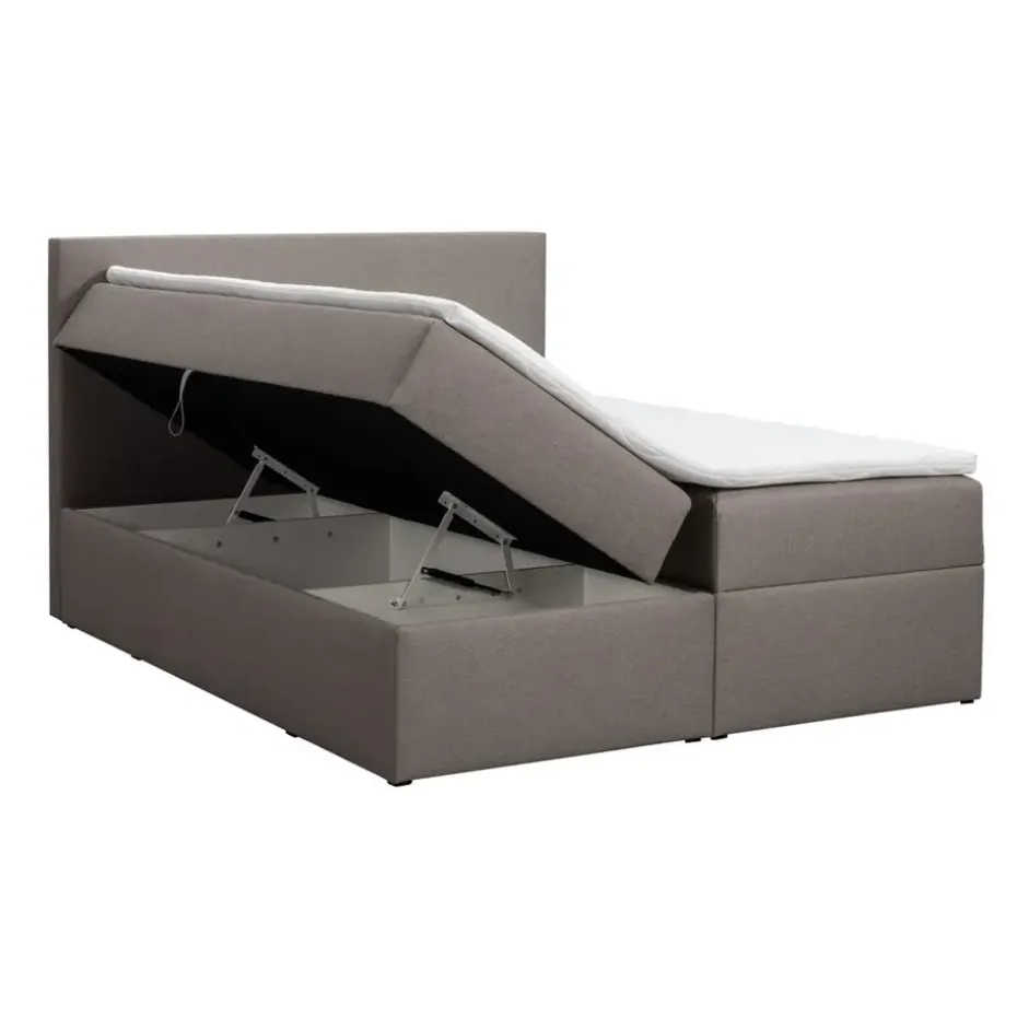 Boxcombinatie met opbergruimte Orebro 6-delig - taupe - 140x200 cm