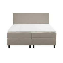Boxspring Liv egaal - beige - 160x200 cm - ronde poot