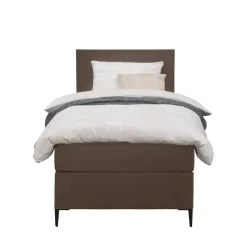 Boxspring Liv egaal - bruin - 90x200 cm - slanke poot