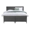 Boxspring Liv egaal - grijs - 180x200 cm - slanke poot