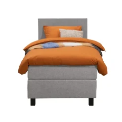 Boxspring Liv egaal - lichtgrijs - 90x200 cm - vierkante poot