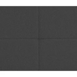Boxspring Liv geblokt - antraciet - 140x200 cm - vierkante poot