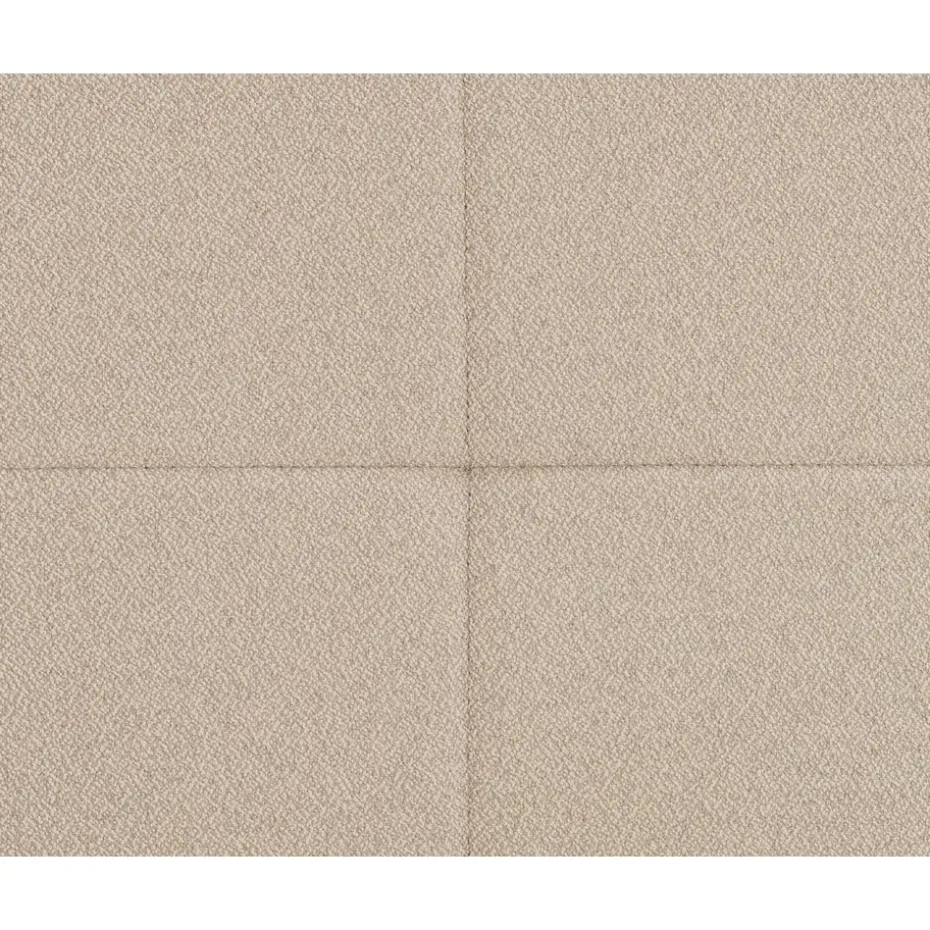 Boxspring Liv geblokt - beige - 120x200 cm - slanke poot