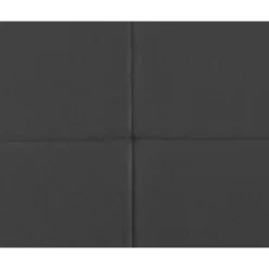 Boxspring Liv geblokt - grijs - 120x200 cm - vierkante poot