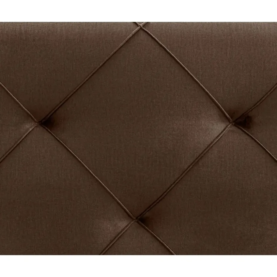 Boxspring Liv geruit - bruin - 160x200 cm - ronde poot