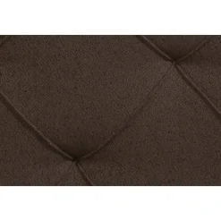Boxspring Liv geruit - donkerbruin - 180x200 cm - vierkante poot