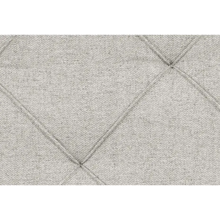Boxspring Liv geruit - ecru - 140x200 cm - ronde poot