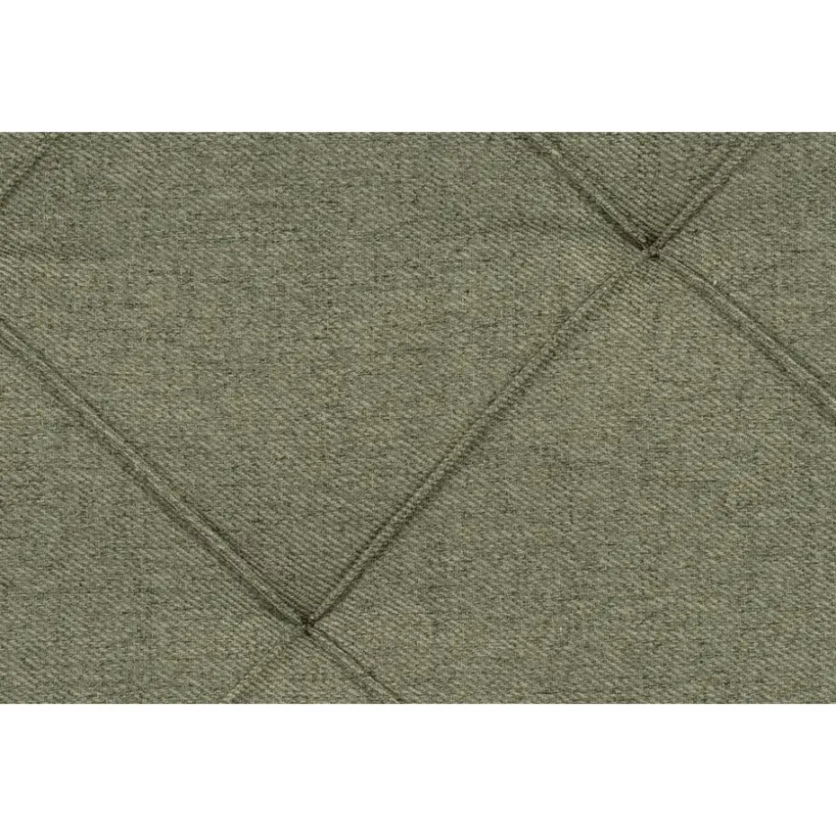 Boxspring Liv geruit - groen - 90x200 cm - vierkante poot