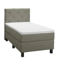 Boxspring Liv geruit - groen - 90x200 cm - vierkante poot