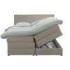 Boxspring met opbergruimte Liv egaal - beige - 140x200 cm